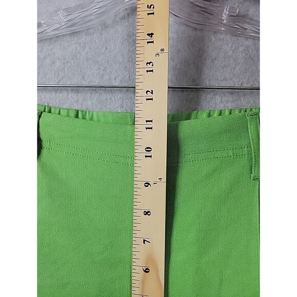 J. Jill Linen Rayon Stretch Waist Kelly Green Loose Beachy Pants Women's Plus 2X - Picture 8 of 11